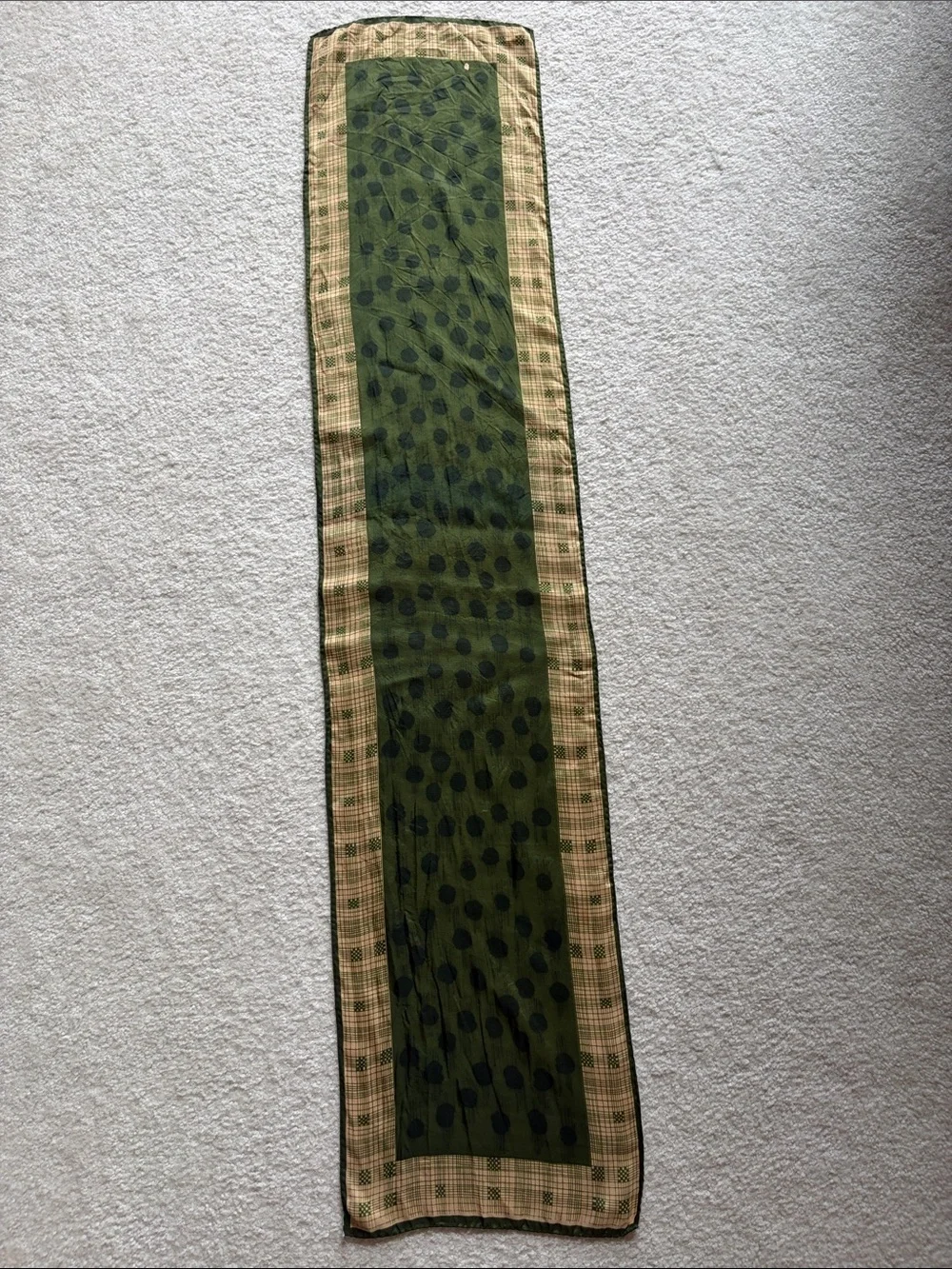 Green/Tan Scarf